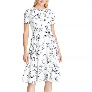 NWT Lauren Ralph Lauren Floral Fit & Flare Dress | Size 8